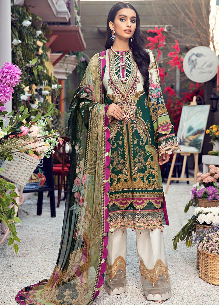 Anaya By Kiran Chaudhry Embroidered Lawn Suits Unstitched 3 Piece AK21VL VL21-09-B LINDA - Summer Collection