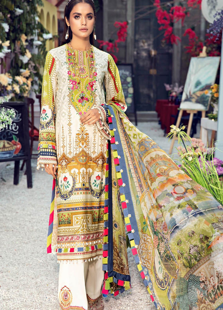 Anaya By Kiran Chaudhry Embroidered Lawn Suits Unstitched 3 Piece AK21VL VL21-10-A AMAYA - Summer Collection