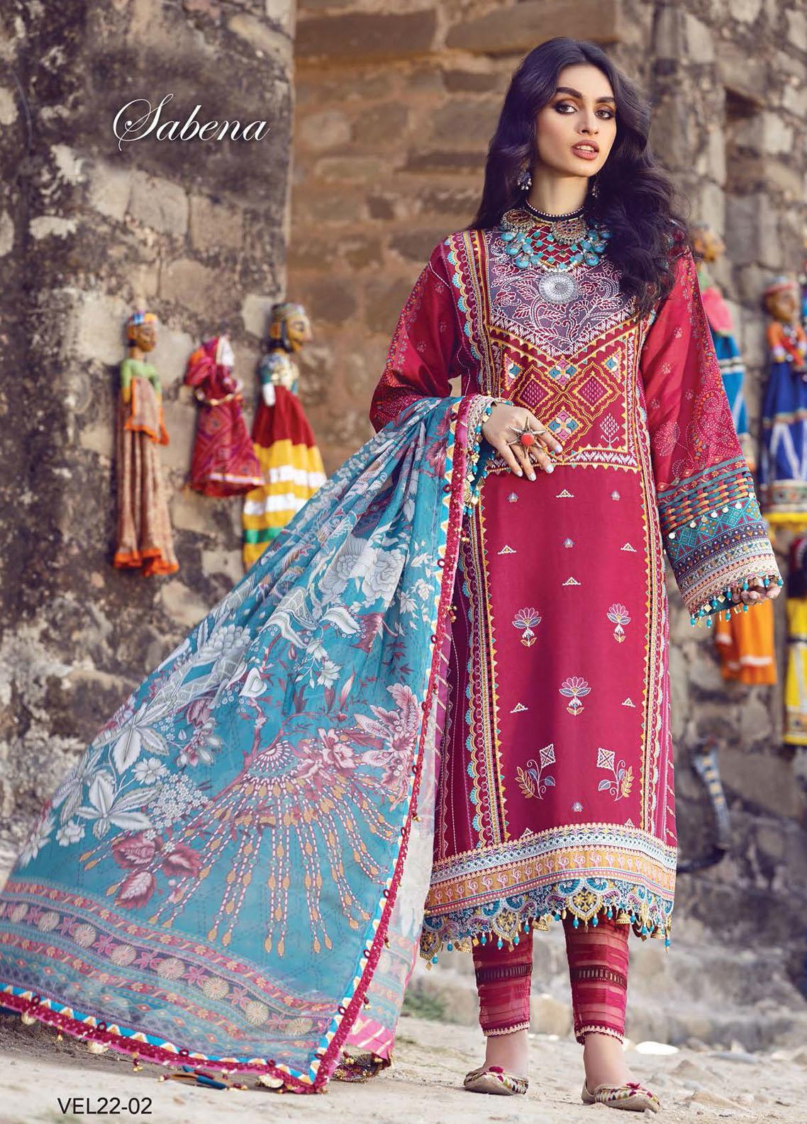 Anaya Festive Embroidered Organza Unstitched 3 piece Suit - 08 Nora