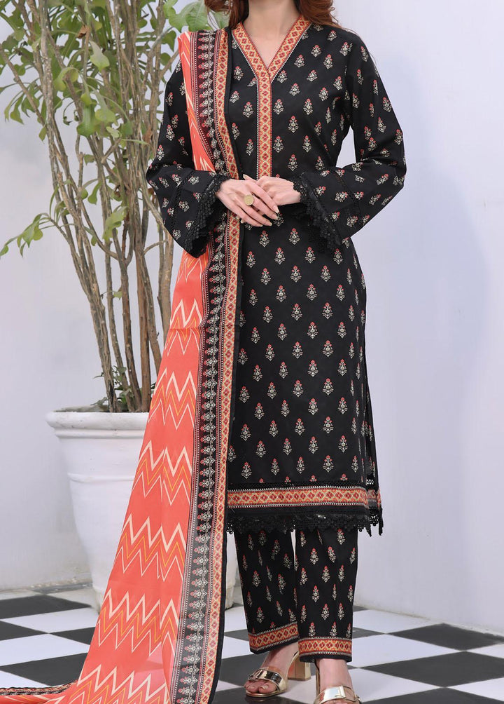 VS Textiles Printed Lawn Suits Unstitched 3 Piece VS24AM D-023 - Summer Collection