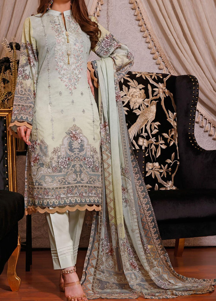 Hina Umer By VS Textiles Embroidered Lawn Suits Unstitched 3 Piece VS22HU 02 - Summer Collection