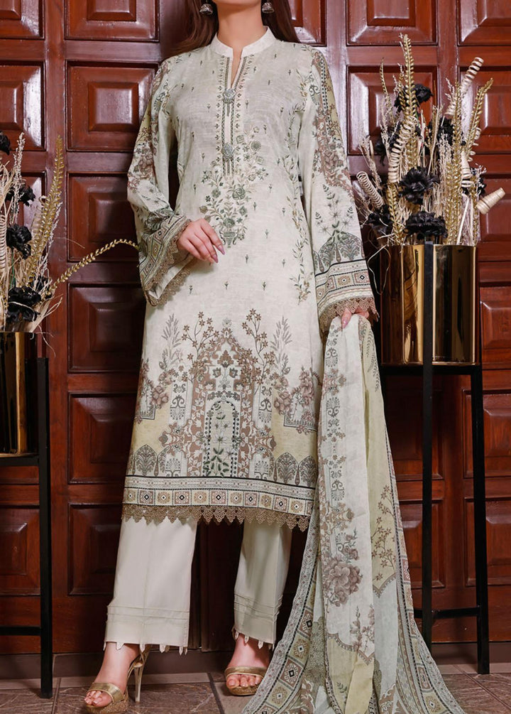Hina Umer By VS Textiles Embroidered Lawn Suits Unstitched 3 Piece VS22HU 06 - Summer Collection