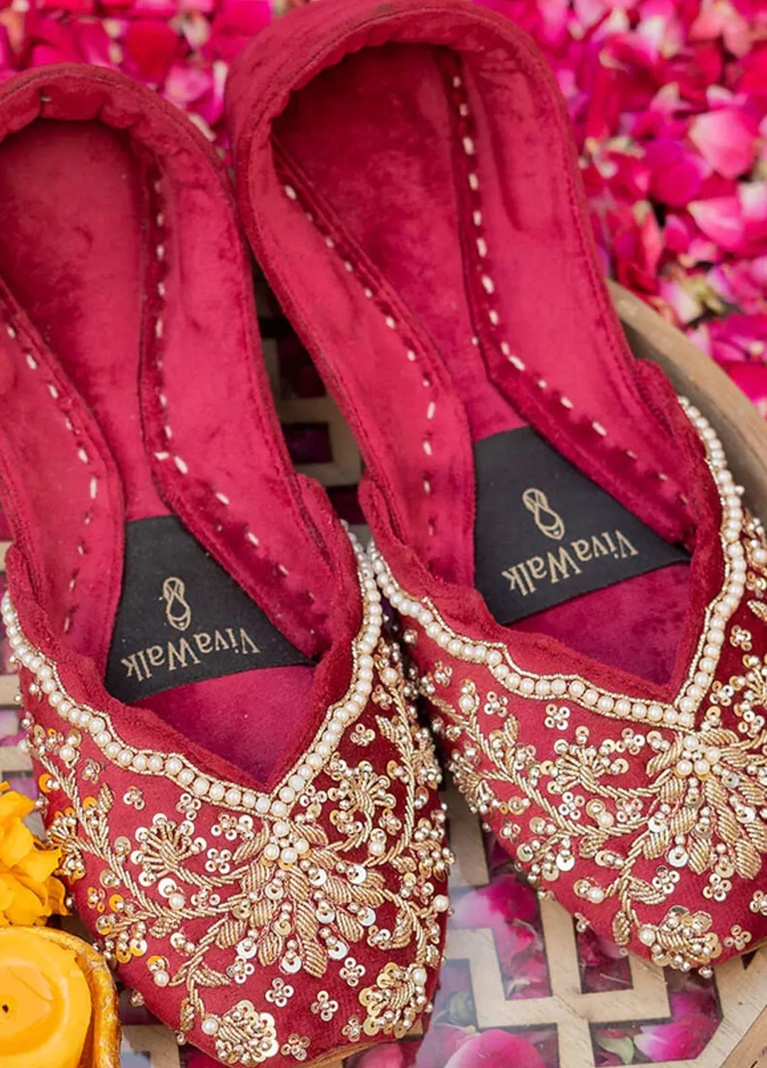 Vyah by VivaWalk Khussa Women Ishq-e-Laal