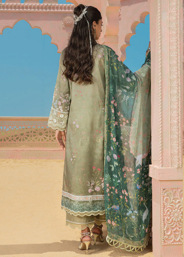 Wardha Saleem Embroidered Lawn Suits Unstitched 3 Piece D-08 Inara - Summer Collection