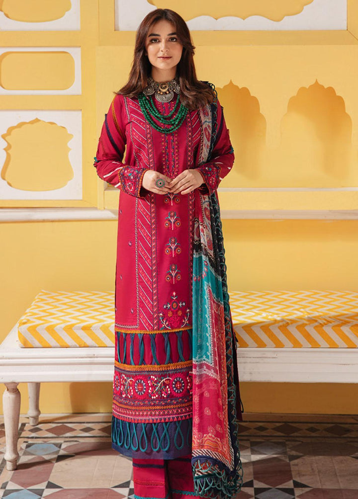 Wasl By Seran Embroidered Lawn Suits Unstitched 3 Piece SRN22W 03 Naaz - Summer Collection