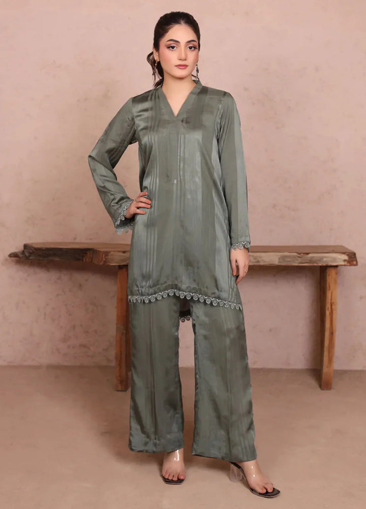 Wearik Pret Casual Georgette 2 Piece Suit Ashy
