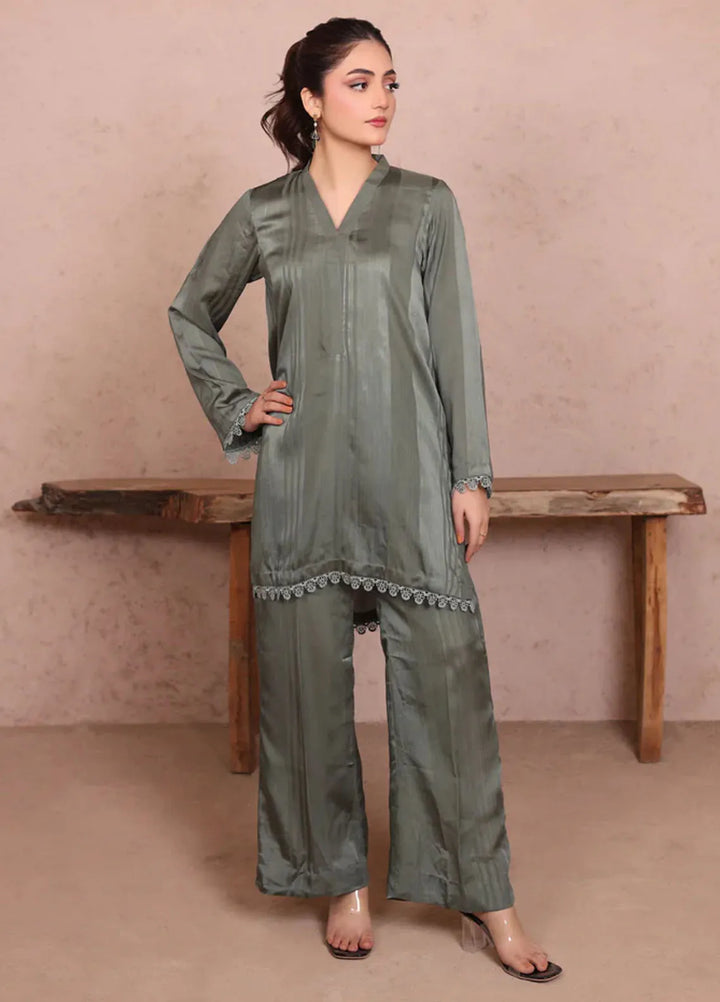 Wearik Pret Casual Georgette 2 Piece Suit Ashy