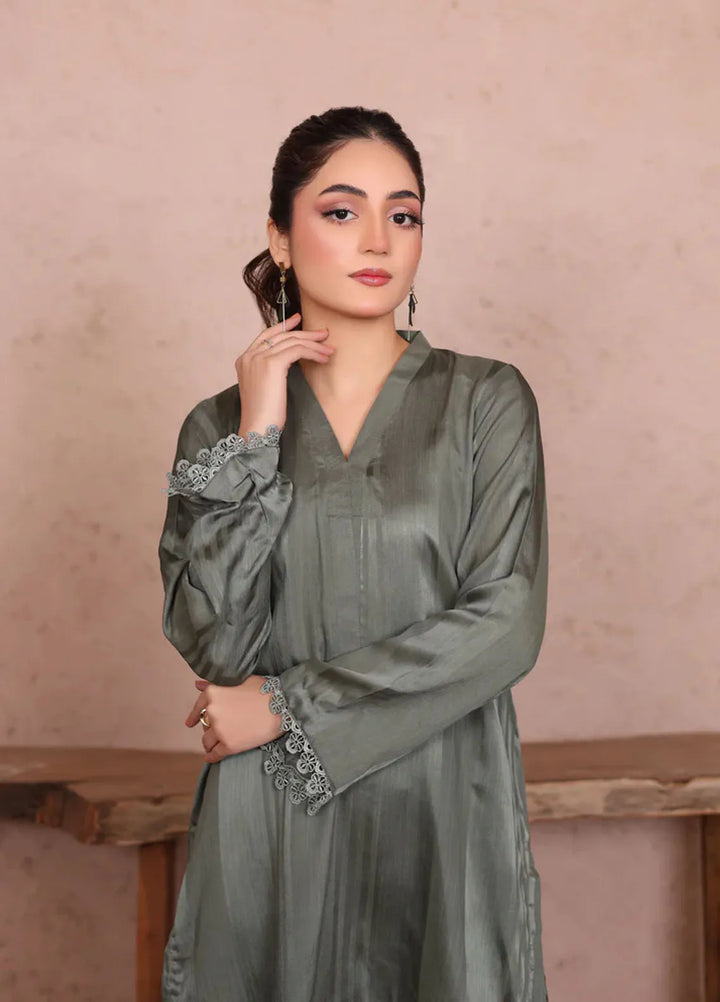 Wearik Pret Casual Georgette 2 Piece Suit Ashy