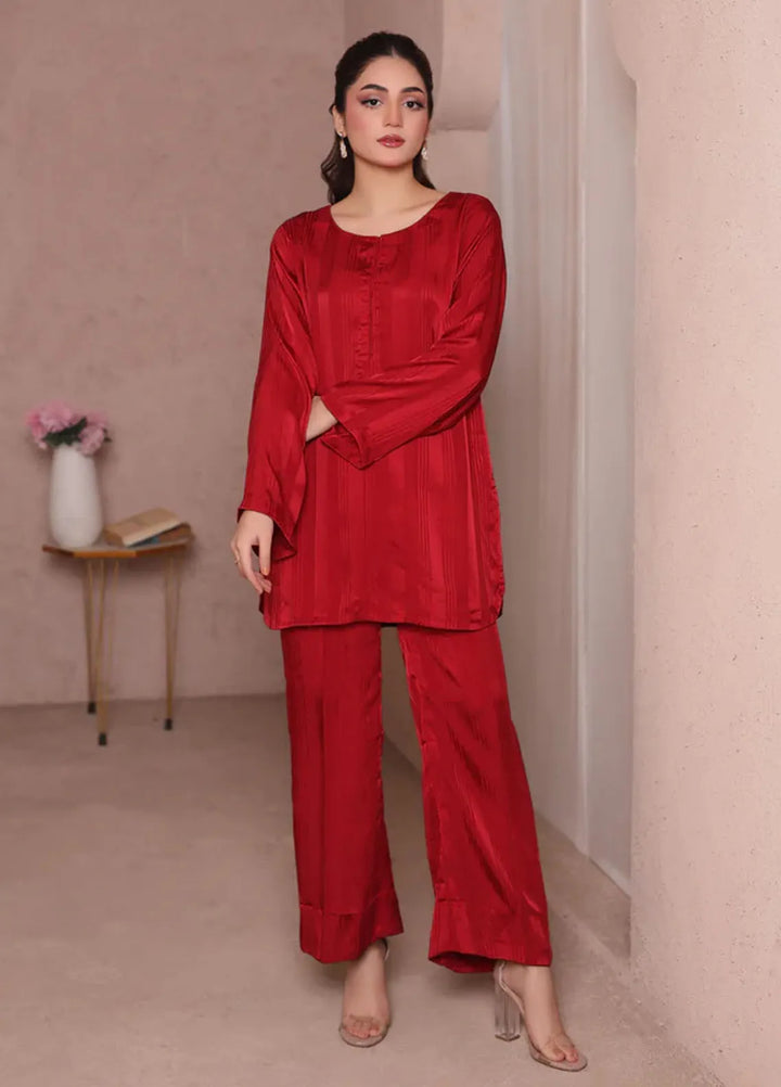 Wearik Pret Casual Georgette 2 Piece Suit Henna