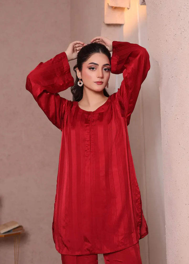 Wearik Pret Casual Georgette 2 Piece Suit Henna