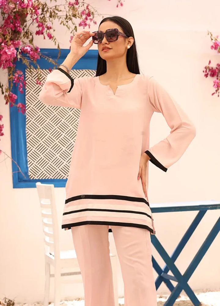 Wearik Pret Casual Georgette 2 Piece Suit Tequila