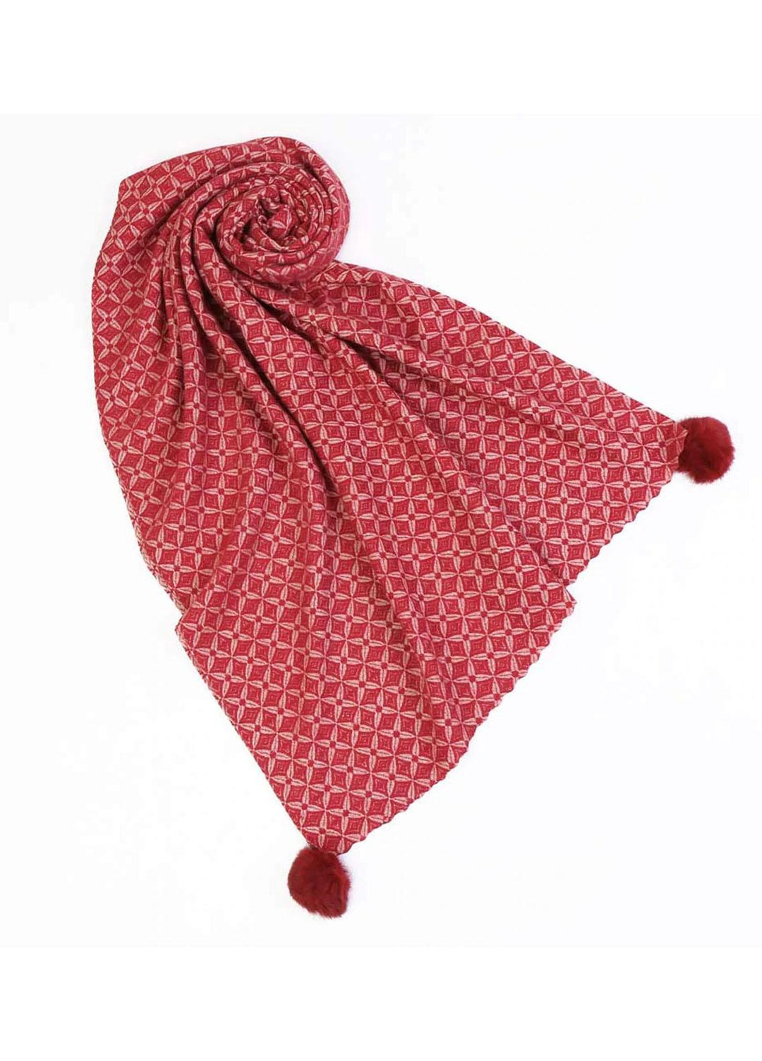 Abaya pk Woolen Hijab ABA22WH RED TRANSVERSE - Woolen Hijabs