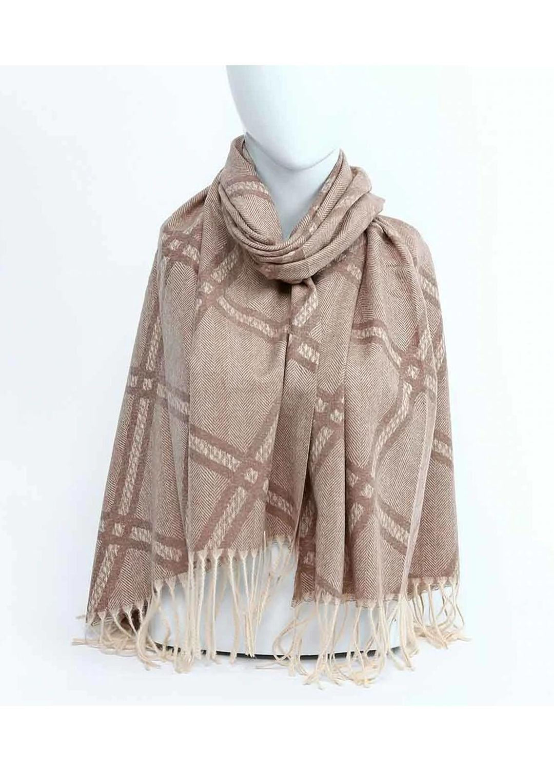 Abaya pk Cashmere Hijab ABA22WH NUTBROWN WOOLEN - Woolen Hijabs