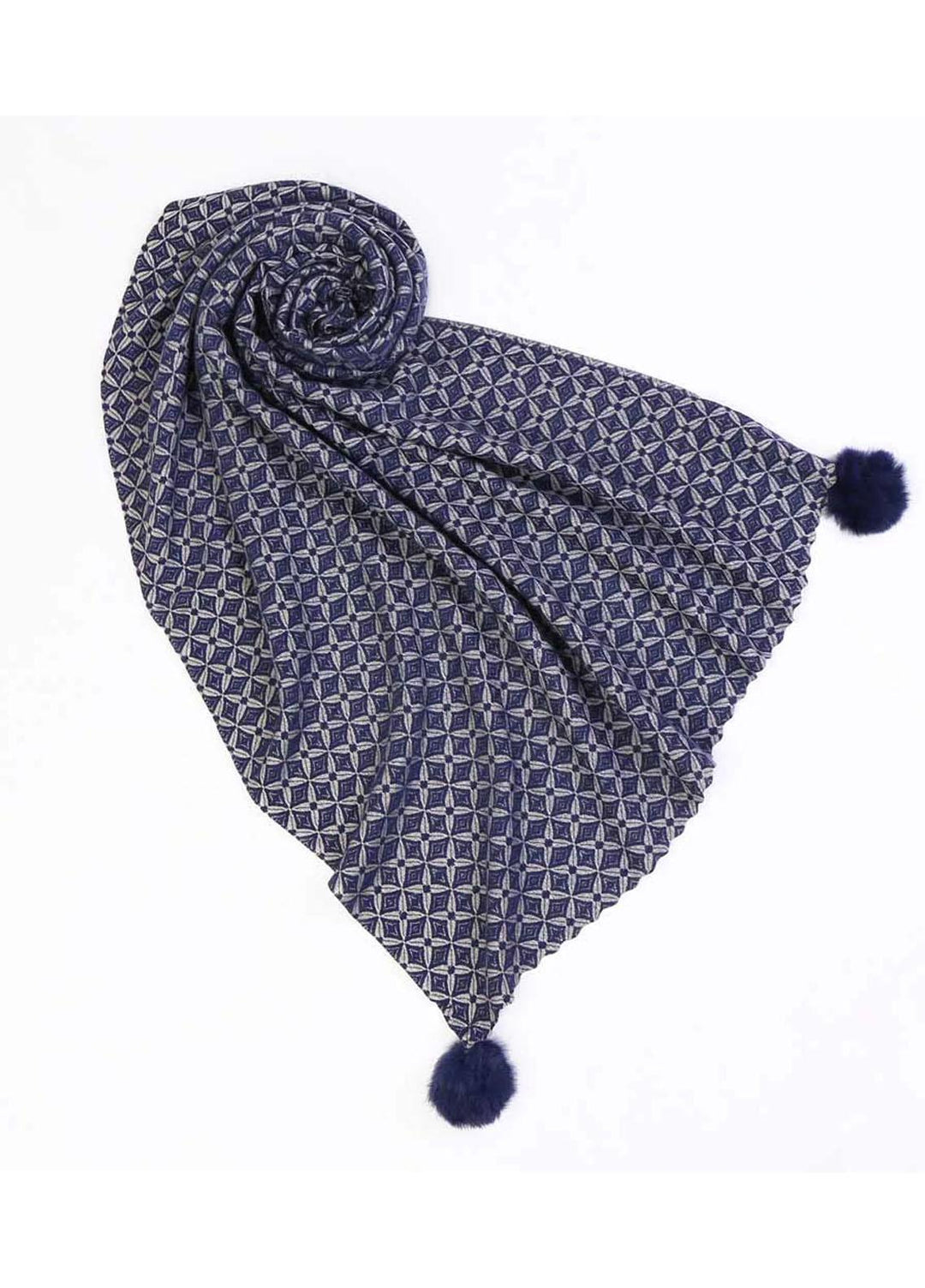 Abaya pk Woolen Hijab ABA22WH NAVY-BLUE TRANSVERSE - Woolen Hijabs