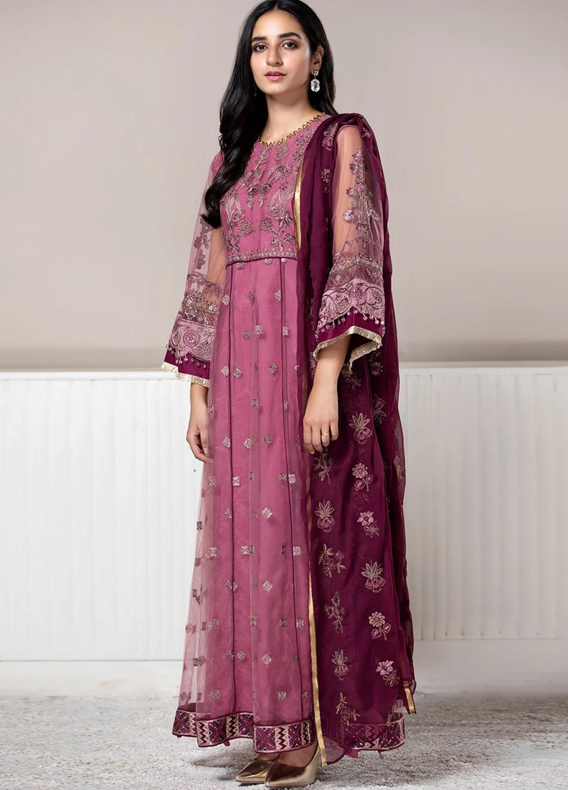 Xenia Formals Luxury Pret Embroidered Velvet 2 Piece Suit THARA XFR-21-309