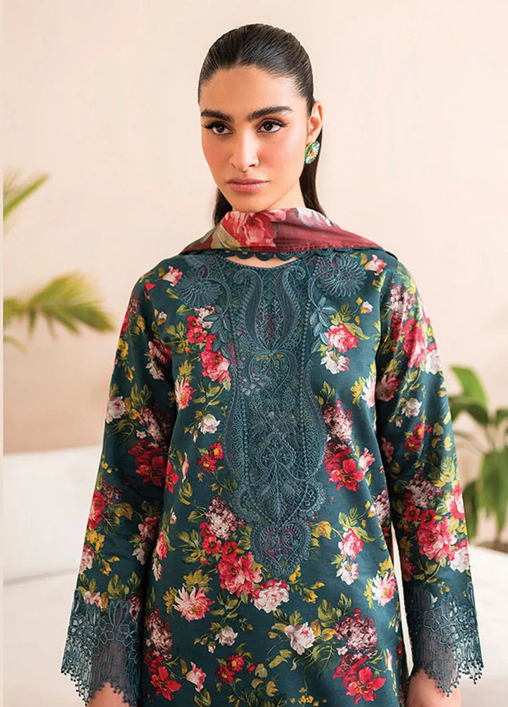 Xenia Printed Lawn Suits Unstitched 3 Piece XE25PL D-04 Koa - Summer Collection