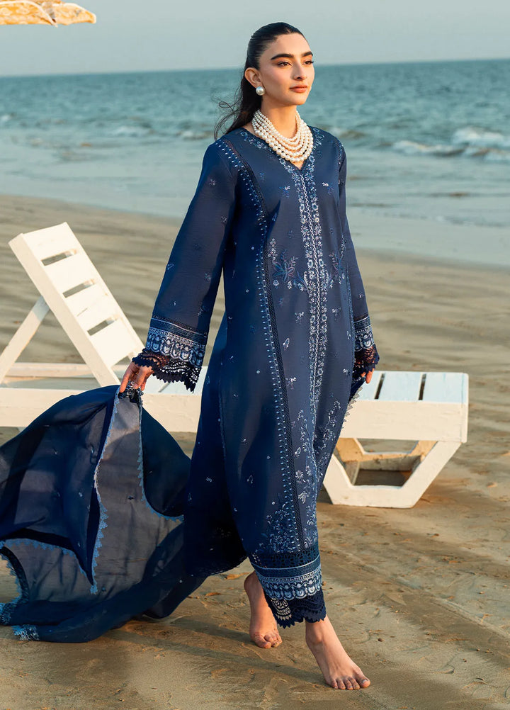 Yaariyan by Sahane Embroidered Lawn Suits Unstitched 3 Piece SNE25Y CT-20008 Sepal - Summer Collection