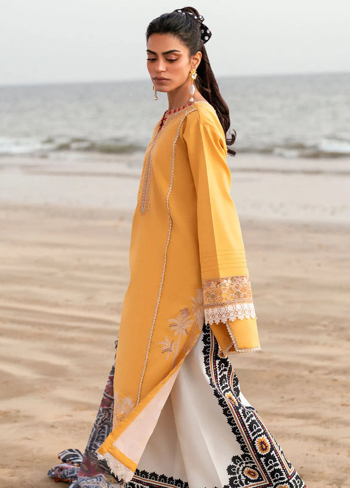 Yaariyan by Sahane Embroidered Lawn Suits Unstitched 3 Piece SNE25Y CT-20009 Feeha - Summer Collection
