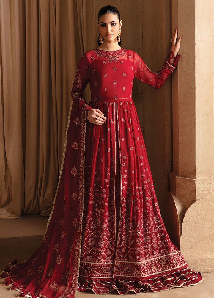 Yesfir By Xenia Formal Embroidered Chiffon Suits Unstitched 3 Piece ZE24Y 4-Aara - Luxury Collection