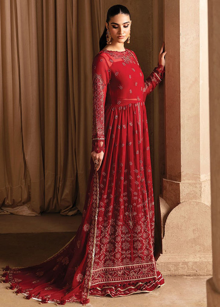 Yesfir By Xenia Formal Embroidered Chiffon Suits Unstitched 3 Piece ZE24Y 4-Aara - Luxury Collection