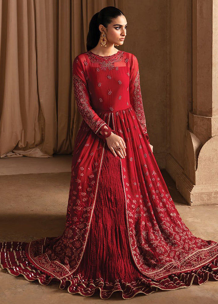 Yesfir By Xenia Formal Embroidered Chiffon Suits Unstitched 3 Piece ZE24Y 4-Aara - Luxury Collection