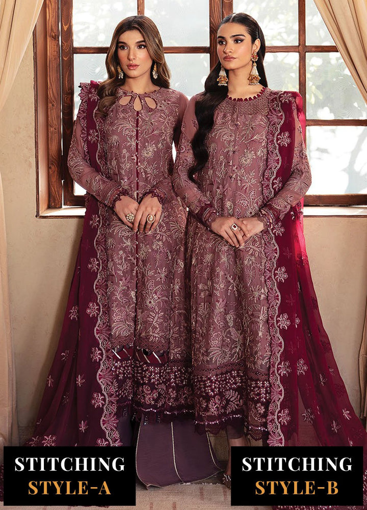 Yesfir By Xenia Formal Embroidered Chiffon Suits Unstitched 3 Piece ZE24Y 5-Kaina - Luxury Collection