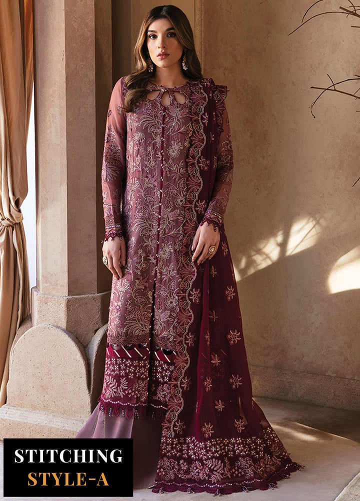 Yesfir By Xenia Formal Embroidered Chiffon Suits Unstitched 3 Piece ZE24Y 5-Kaina - Luxury Collection