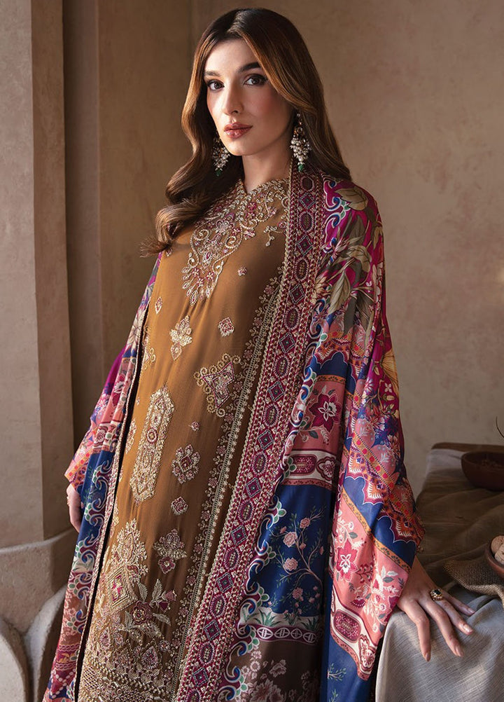 Yesfir By Xenia Formal Embroidered Chiffon Suits Unstitched 3 Piece ZE24Y 7-Tuhi - Luxury Collection