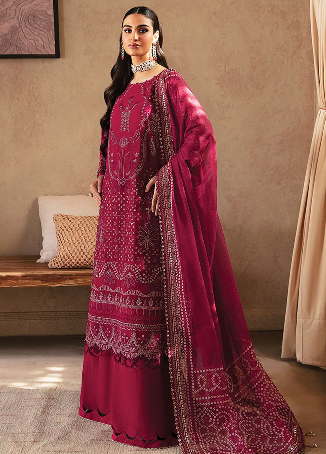 Isfahan by Xenia Formals Embroidered Chiffon Suits Unstitched 3 Piece XF21IF 04-SOPHIA - Luxury Collection main image 1