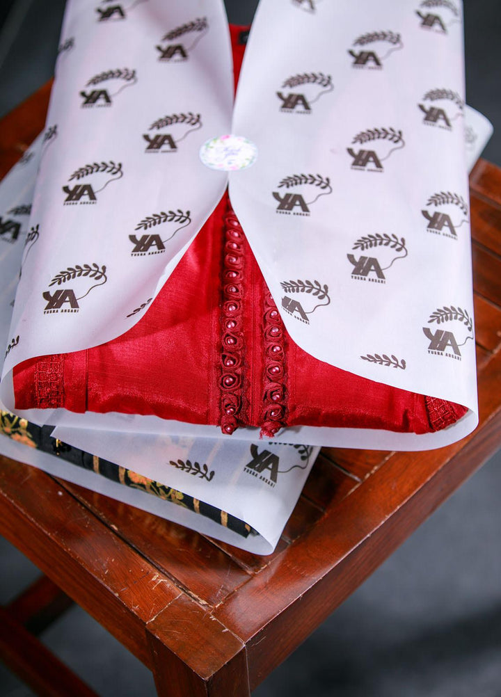 Yusra Ansari Embroidered Cotton Silk Stitched 2 Piece Suit Yed-02 Merindah