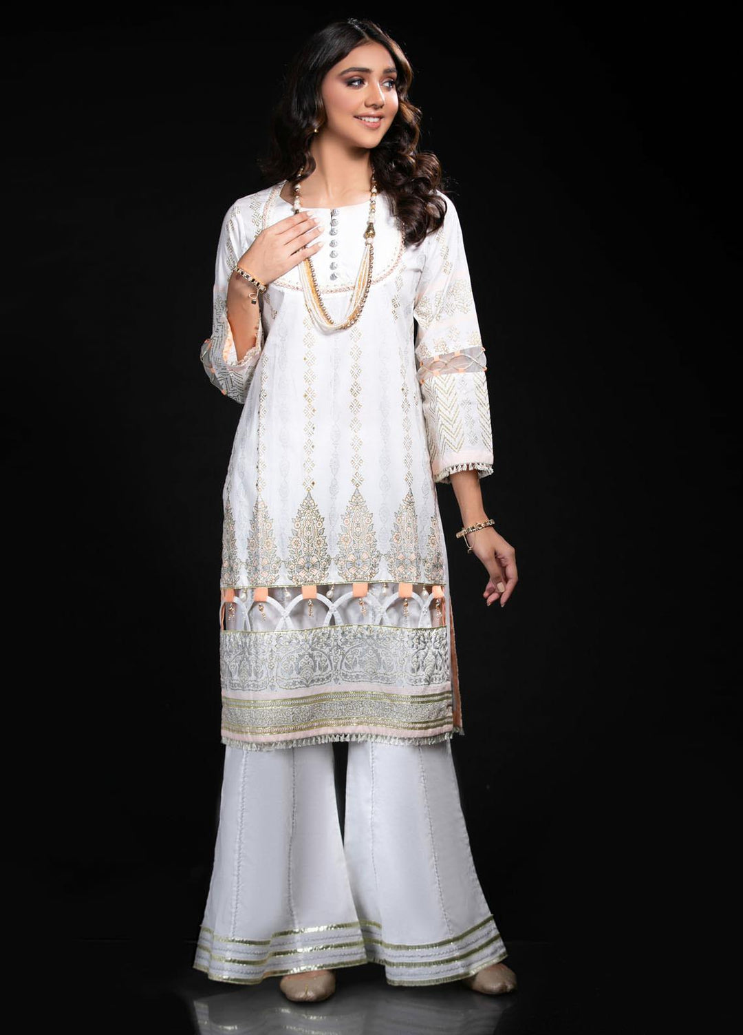 Yusra Ansari Embroidered Cotton Stitched 2 Piece Suit Yed-05 Eirlys-2