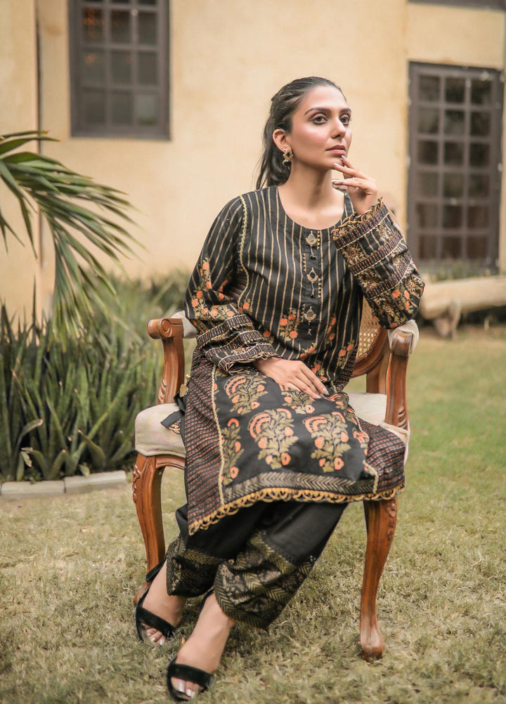 Yusra Ansari Pret  Cotton 2 Piece Suit YA22LBK Yed-03 Mookosh