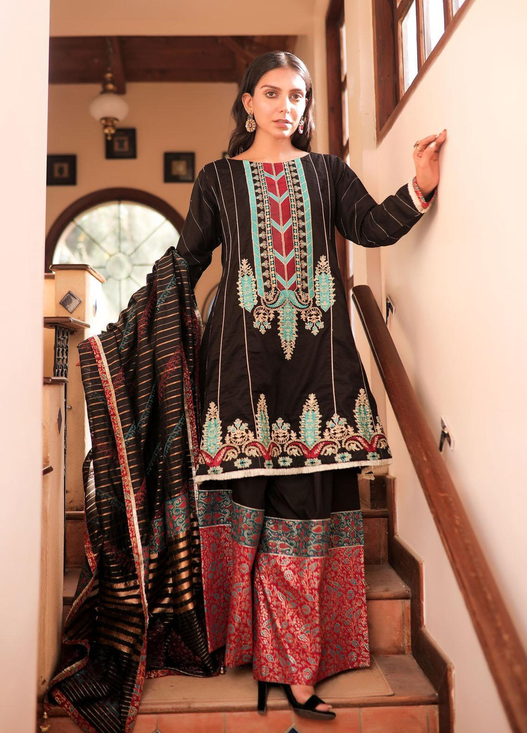 Yusra Ansari Pret  Cotton 3 Piece Suit YA22LBK Yed-06 Luna