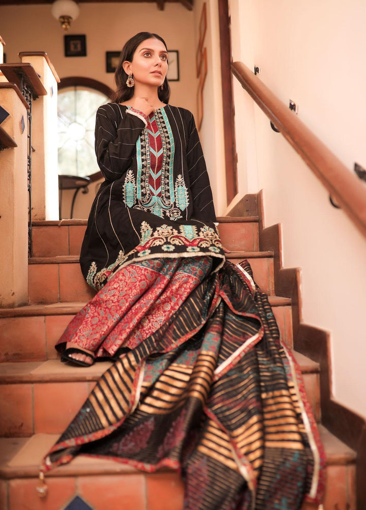 Yusra Ansari Pret  Cotton 3 Piece Suit YA22LBK Yed-06 Luna