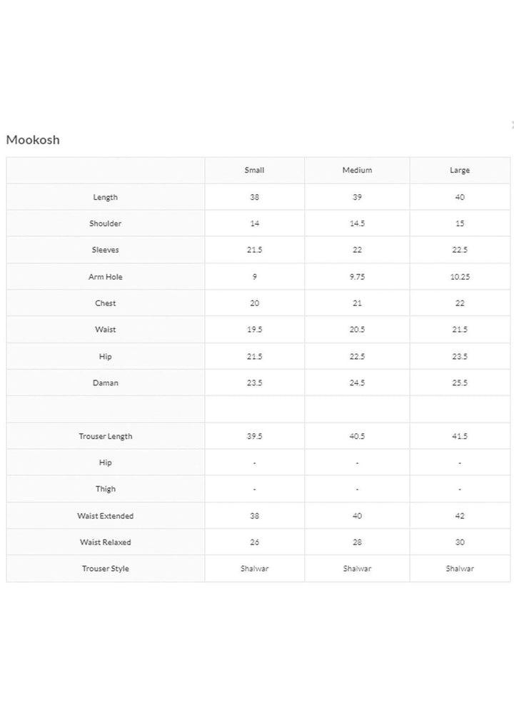 Yusra Ansari Pret  Cotton 2 Piece Suit YA22LBK Yed-03 Mookosh