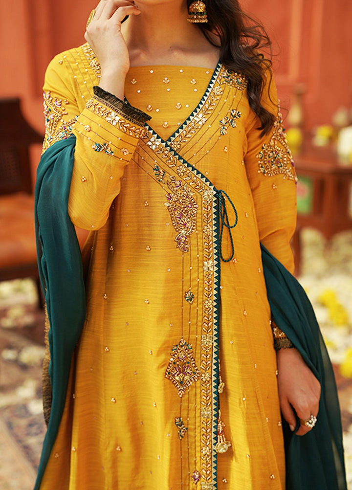 Zaaviay Luxury Pret  Karandi 3 Piece Suit ZV22BH SOORAJMUKHI