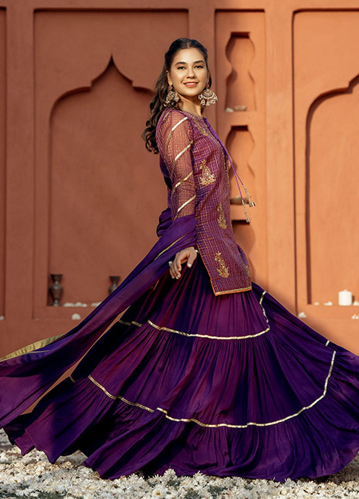 Zaaviay Luxury Pret  Organza 3 Piece Suit ZV22BH CHAMPA