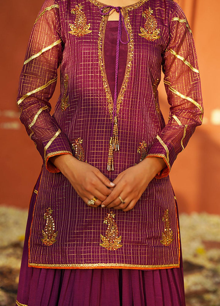 Zaaviay Luxury Pret  Organza 3 Piece Suit ZV22BH CHAMPA