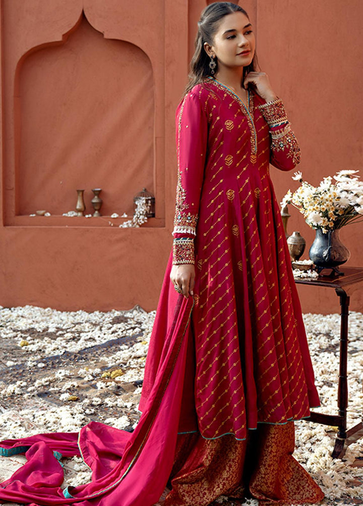 Zaaviay Luxury Pret  Raw Silk 3 Piece Suit ZV22BH ASHNA