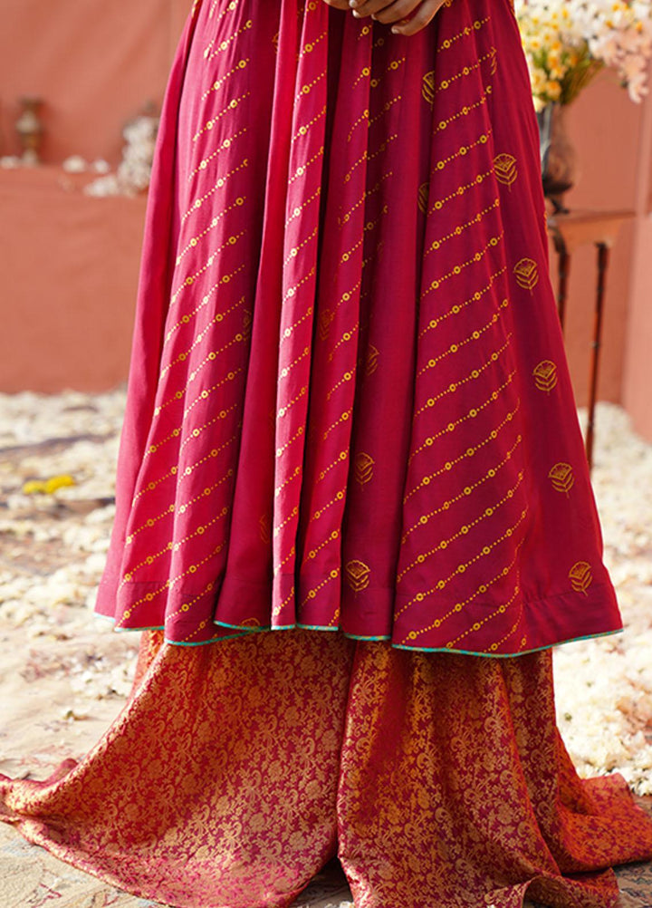 Zaaviay Luxury Pret  Raw Silk 3 Piece Suit ZV22BH ASHNA