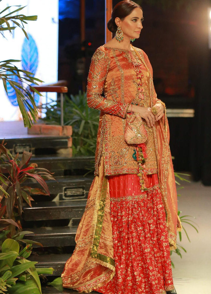 Zaaviay Luxury Pret Embroidered  3 Piece Suit BANARAS