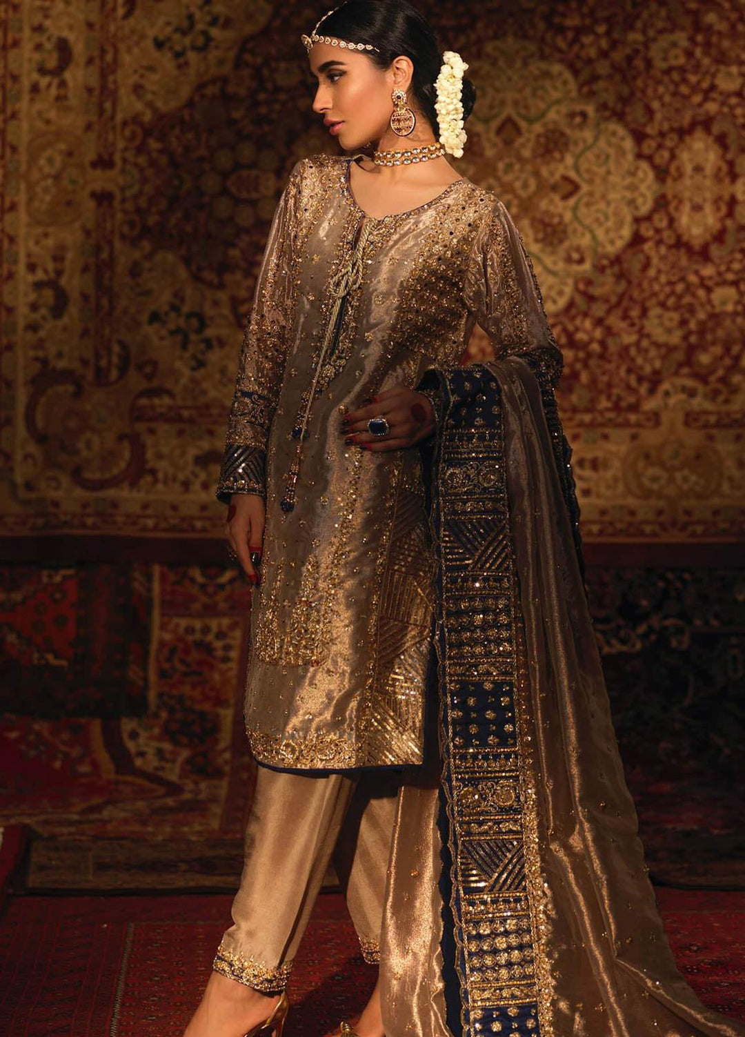 Zaaviay Luxury Pret Embroidered  3 Piece Suit REEM