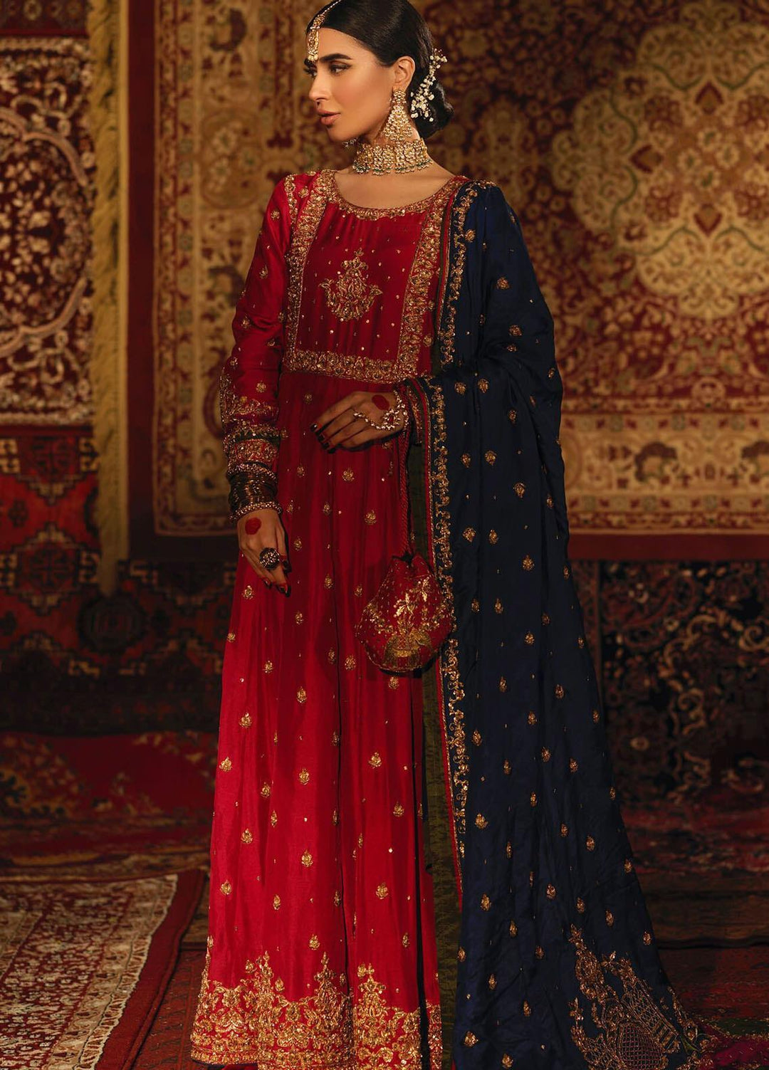 Zaaviay Luxury Pret Embroidered  3 Piece Suit AAB-E-RESHAM