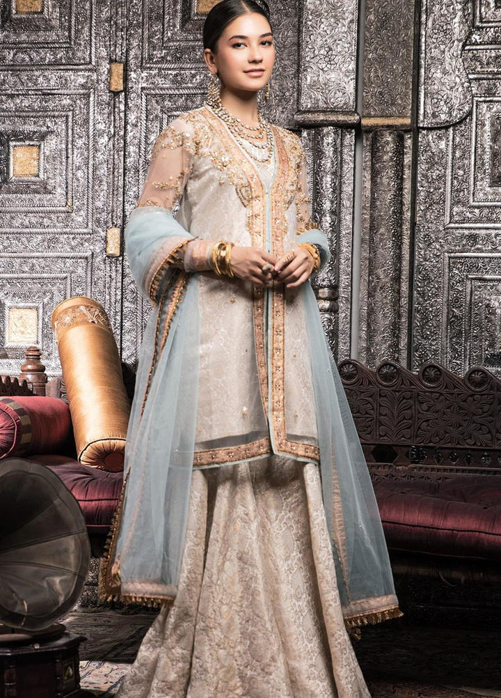 Zaaviay Embroidered Net Stitched 3 Piece Suit ARUM