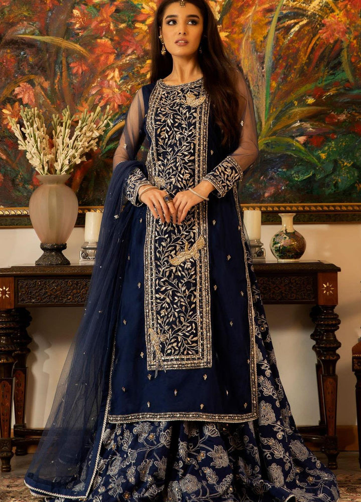 Zaaviay Embroidered Net Stitched 3 Piece Suit CHIRYA DA CHAMBA