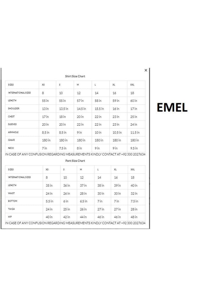 Zaaviay Luxury Pret  Chiffon Maxi ZV21PF EMEL ZVS-003