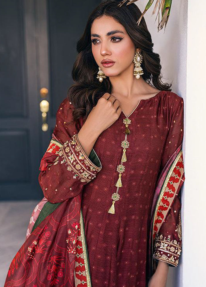 Zaaviay Pret Embroidered Khaadi Net 3 Piece Suit Vanya