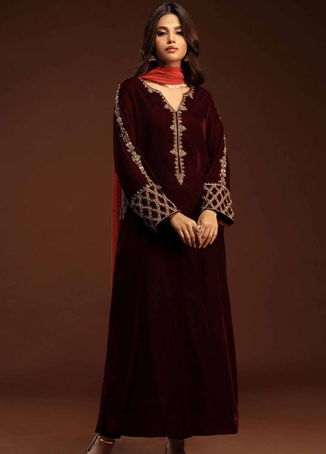 Zaaviay Luxury Pret Embroidered  3 Piece Suit SAKHIYAN main image 1