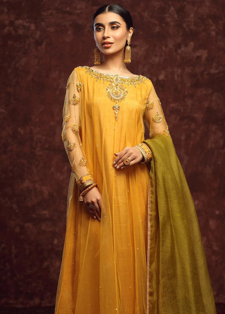 Zaaviay Pret Embroidered Net 3 Piece Suit Chandbali