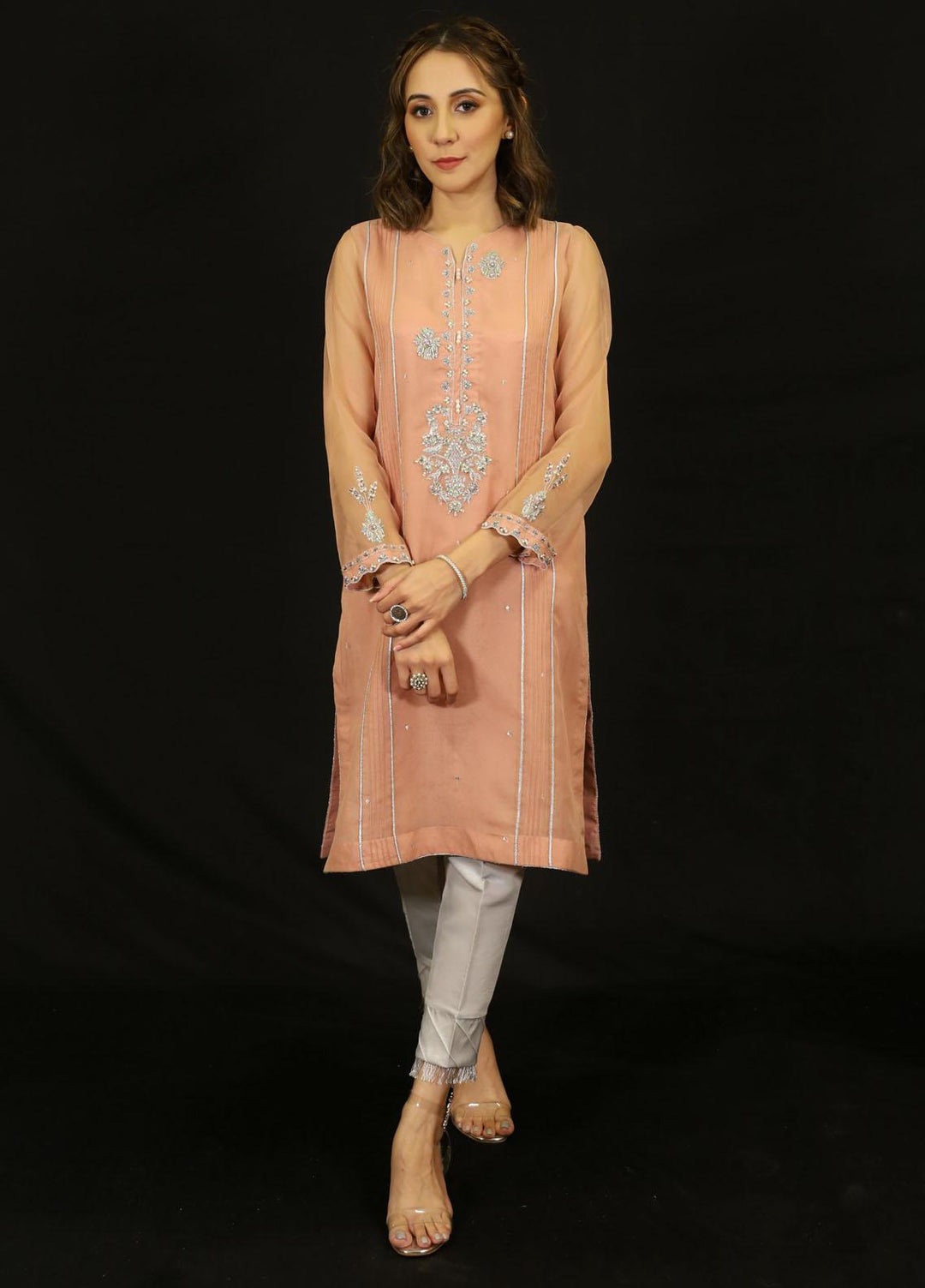 Zaaviay Festive Pret Organza Shirt Amayah ZEC-008